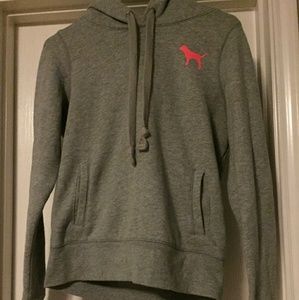 Victoria's secret grey hoodie sweatshirt 1986 xs